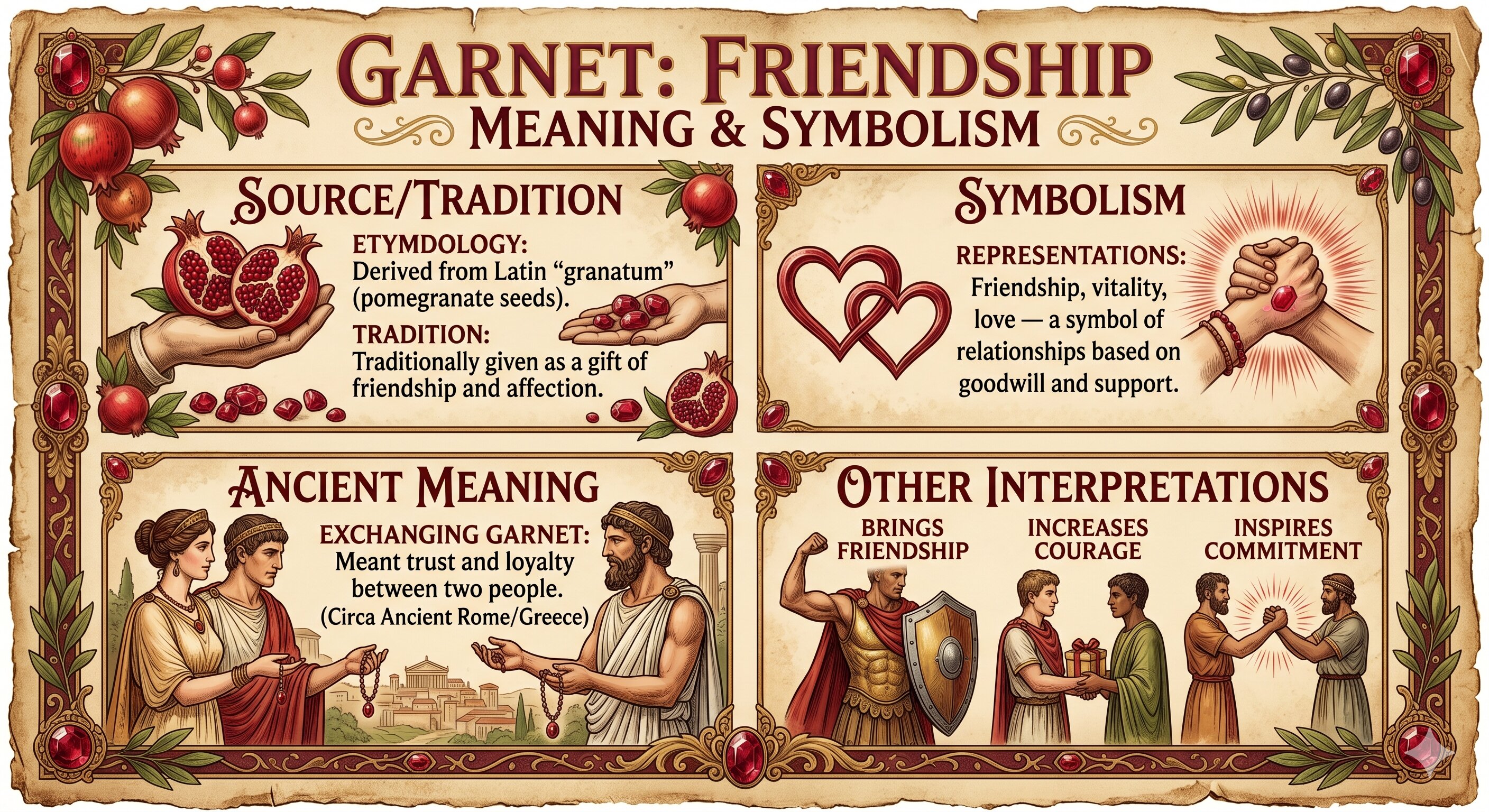 What Does Garnet Represent Friendships